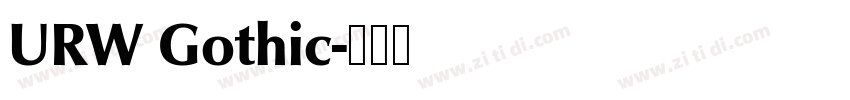 URW Gothic字体转换